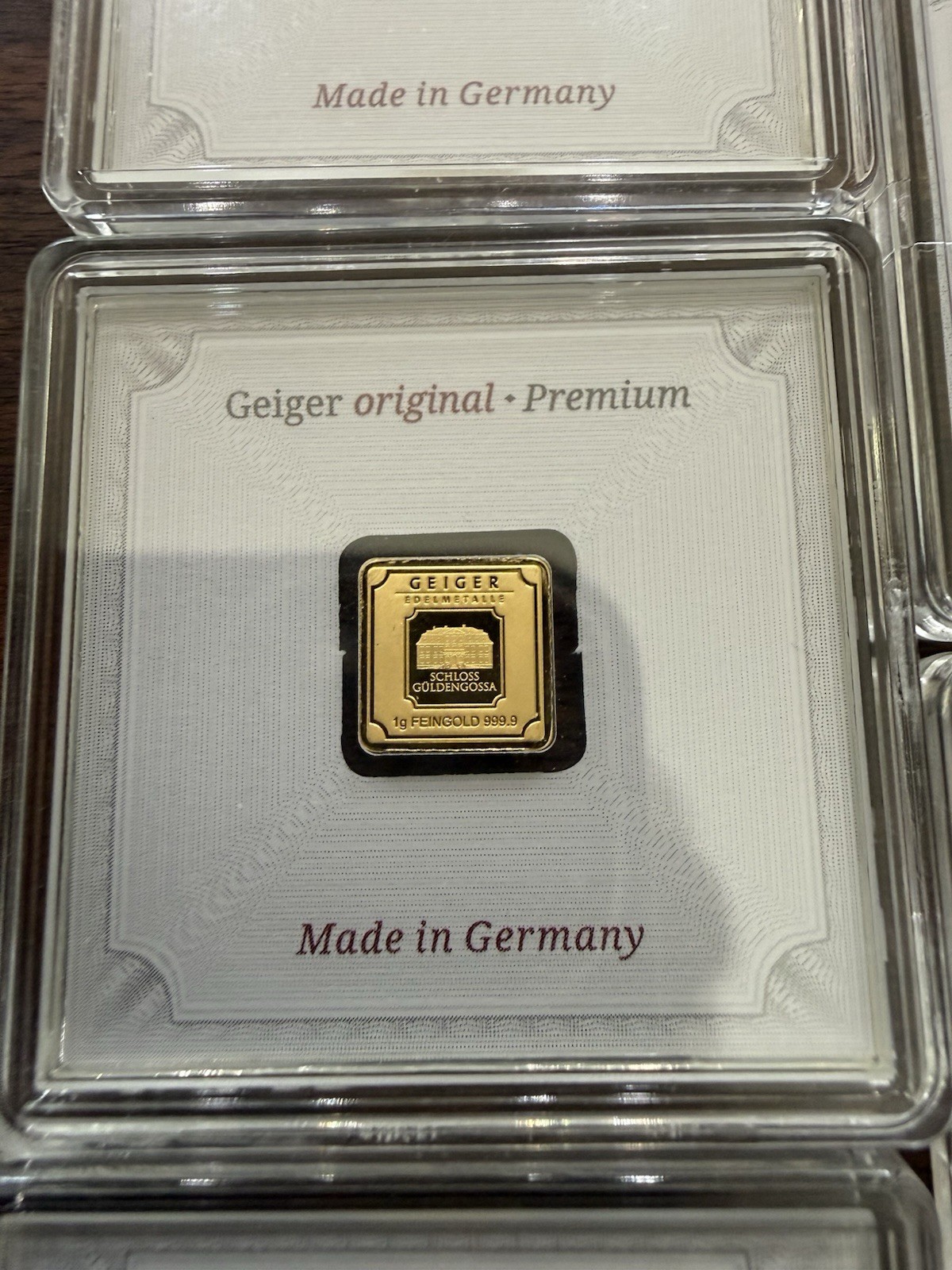 Geiger Edelmetalle Lot 3x 1g Gold 2x 1g Silver In Assay 🔥🔥🔥 STUNNING