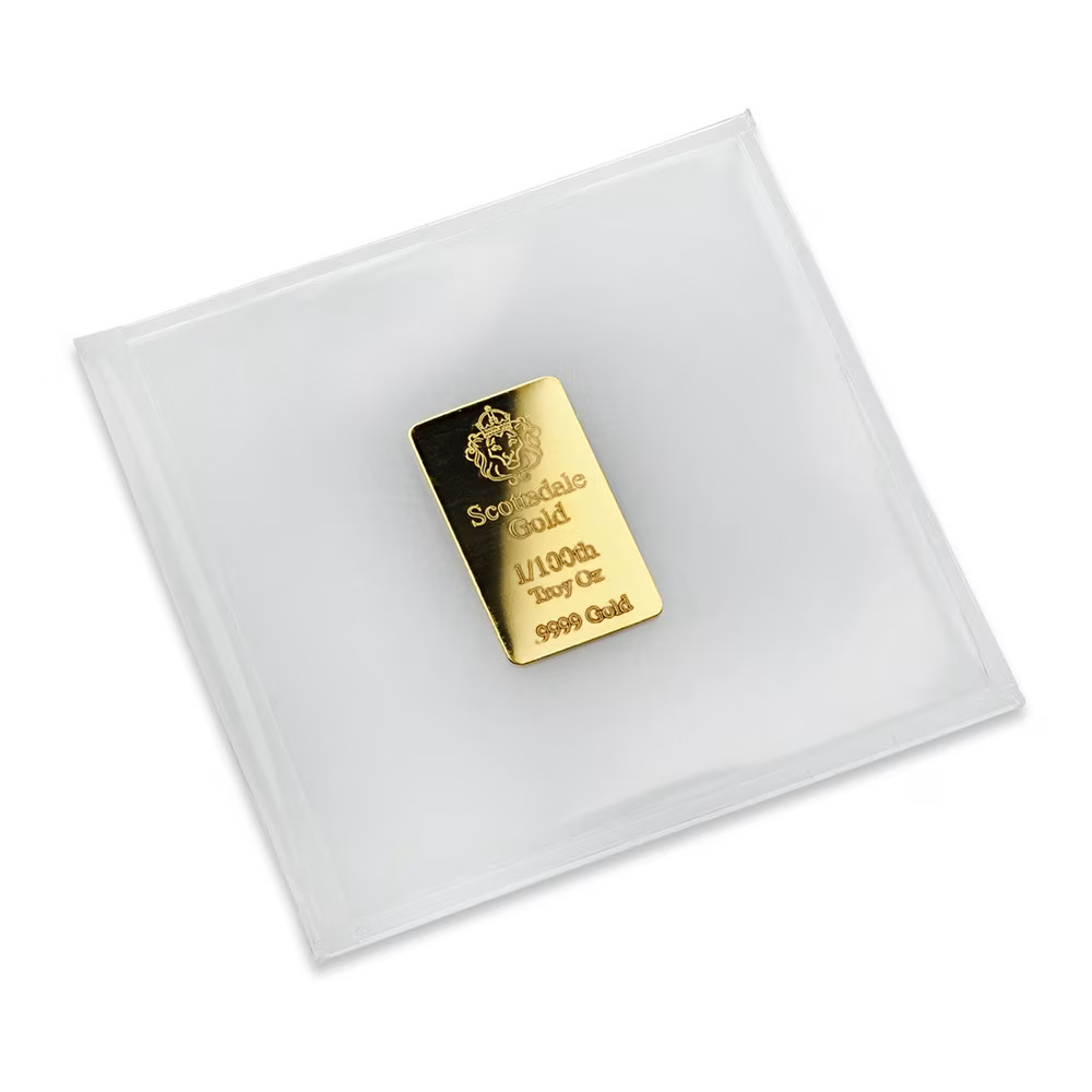 Scottsdale Mint Gold Bar – 1/100 oz