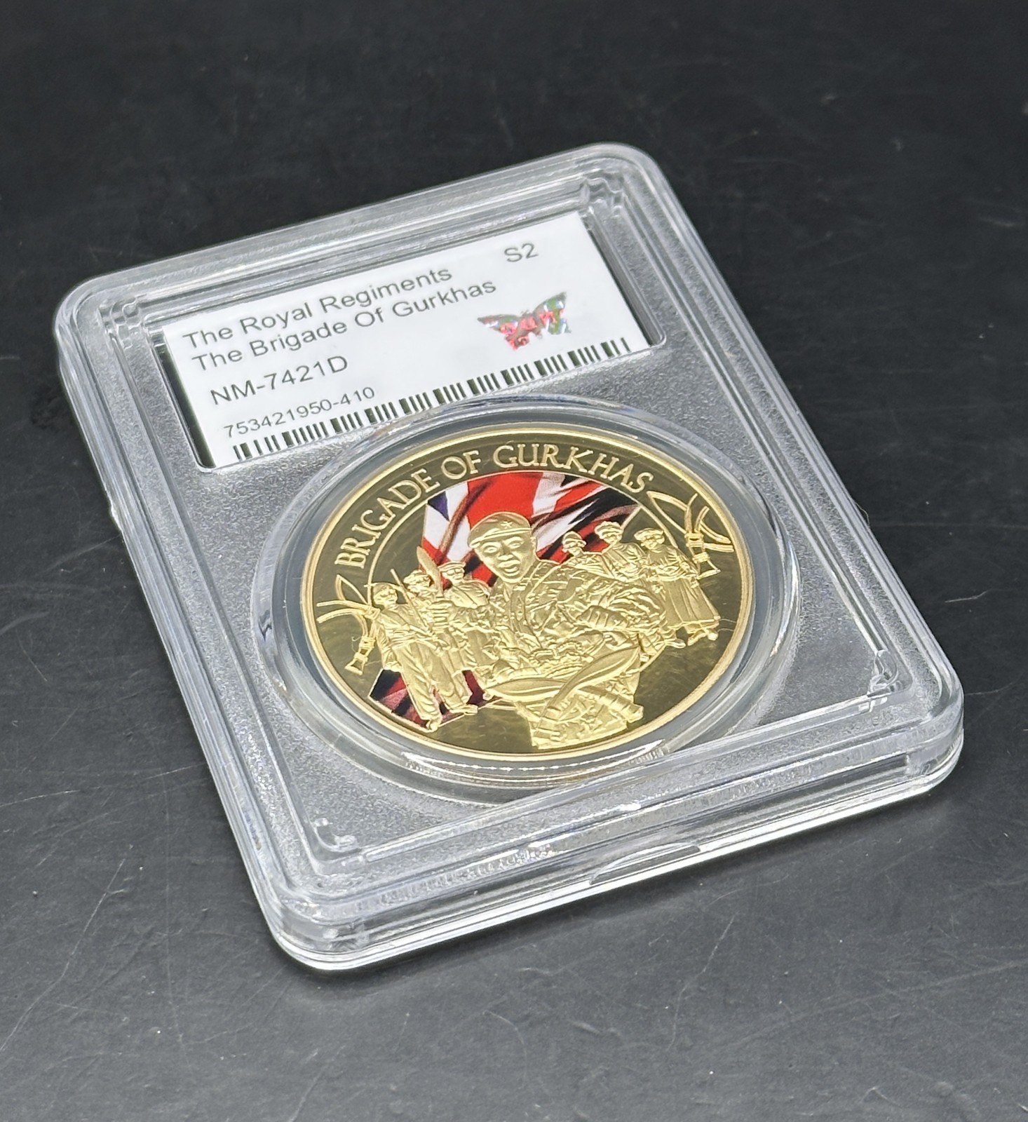 The Royal Regiments S2 The Gurkhas Commemorative Coin in Airtight display case