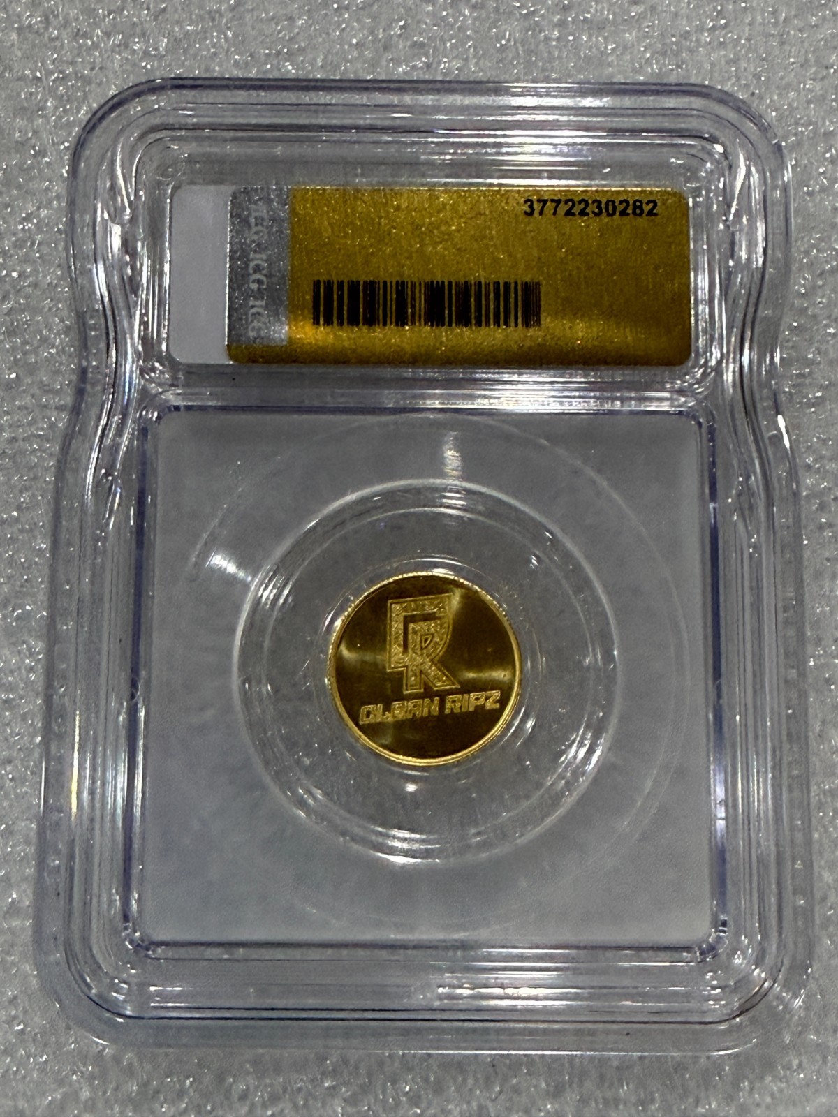 RARE .999 FINE GOLD 2.5 Grams Clean Ripz ICG MS70 PL