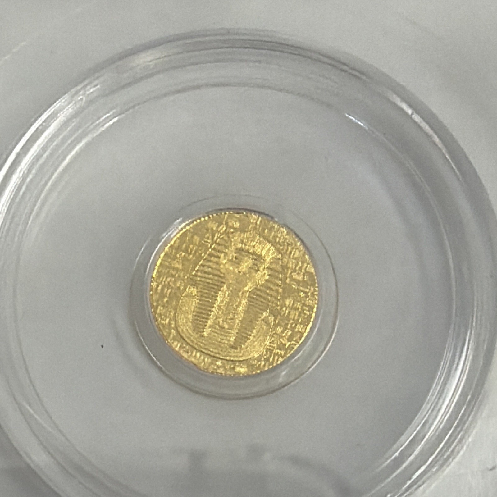 ICG MS70 Egyptian King Tut Gold Round 1/200th oz (ND)