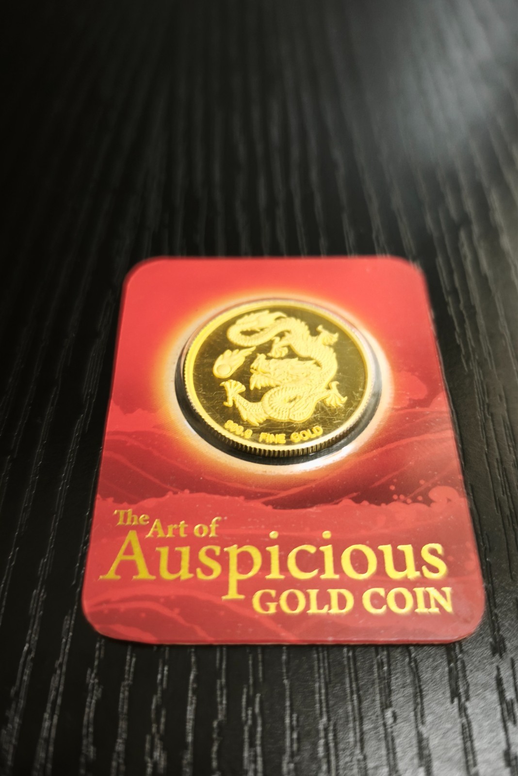 10g 24K Gold Coin Year of the Dragon 2012 99.99% Pure Sealed Limited edition