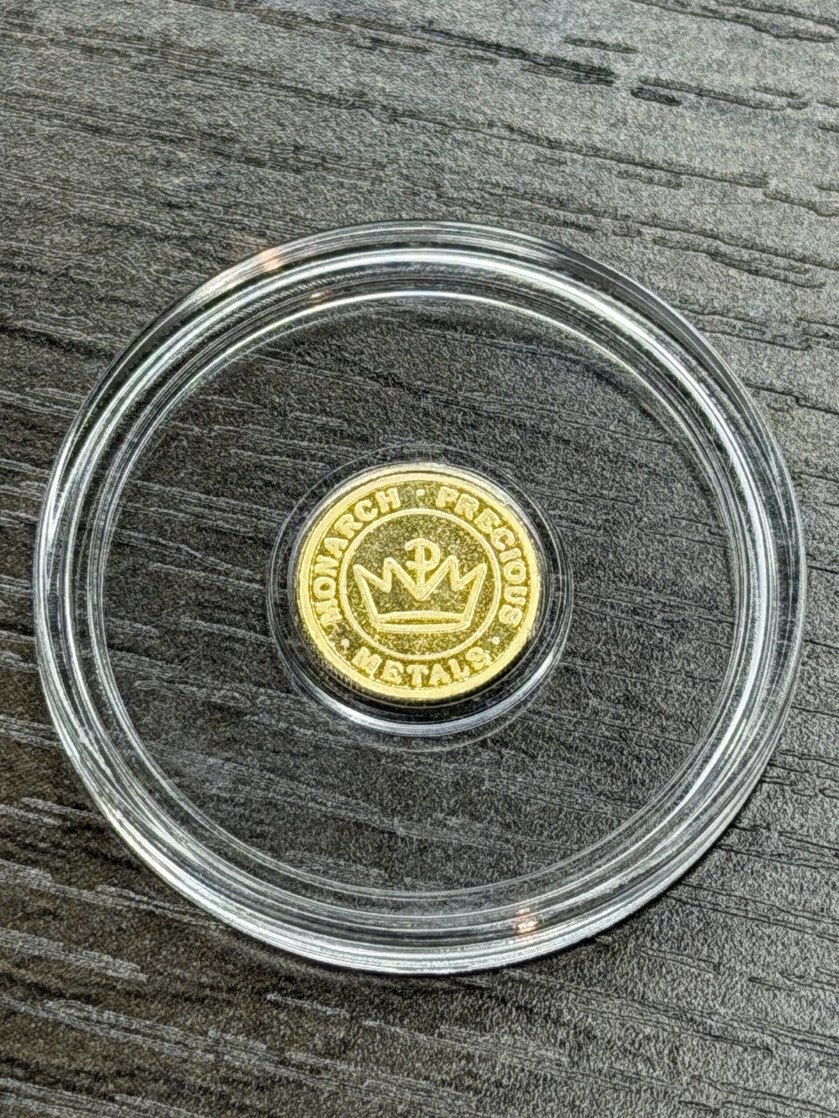 Monarch Precious Metals 1/2 Gram .9999 Fine Gold Bullion Round in Capsule