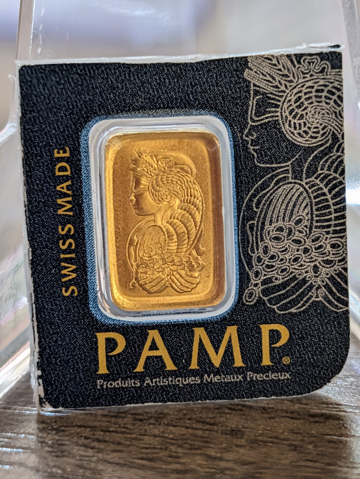 PAMP Suisse Fortuna 1 g .9999 Fine Gold Bar in Assay Card – Gold Bullion