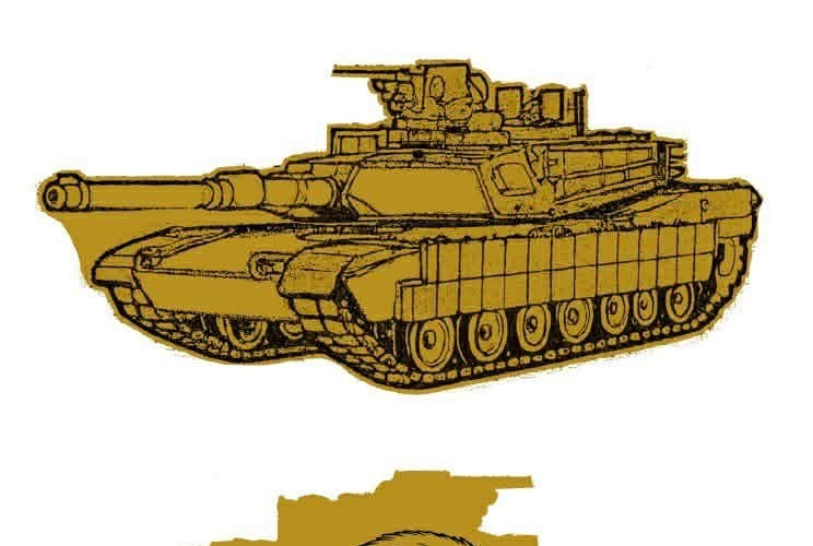 2026 U.S. Army Tank Shaped 1/1000 oz Gold Coin in Card (9,999 Mintage)