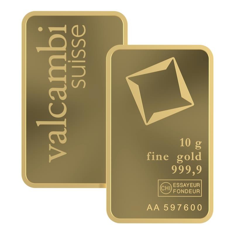 10 gram Valcambi Gold Bar .9999 Fine Gold Bar (In Assay) #A719