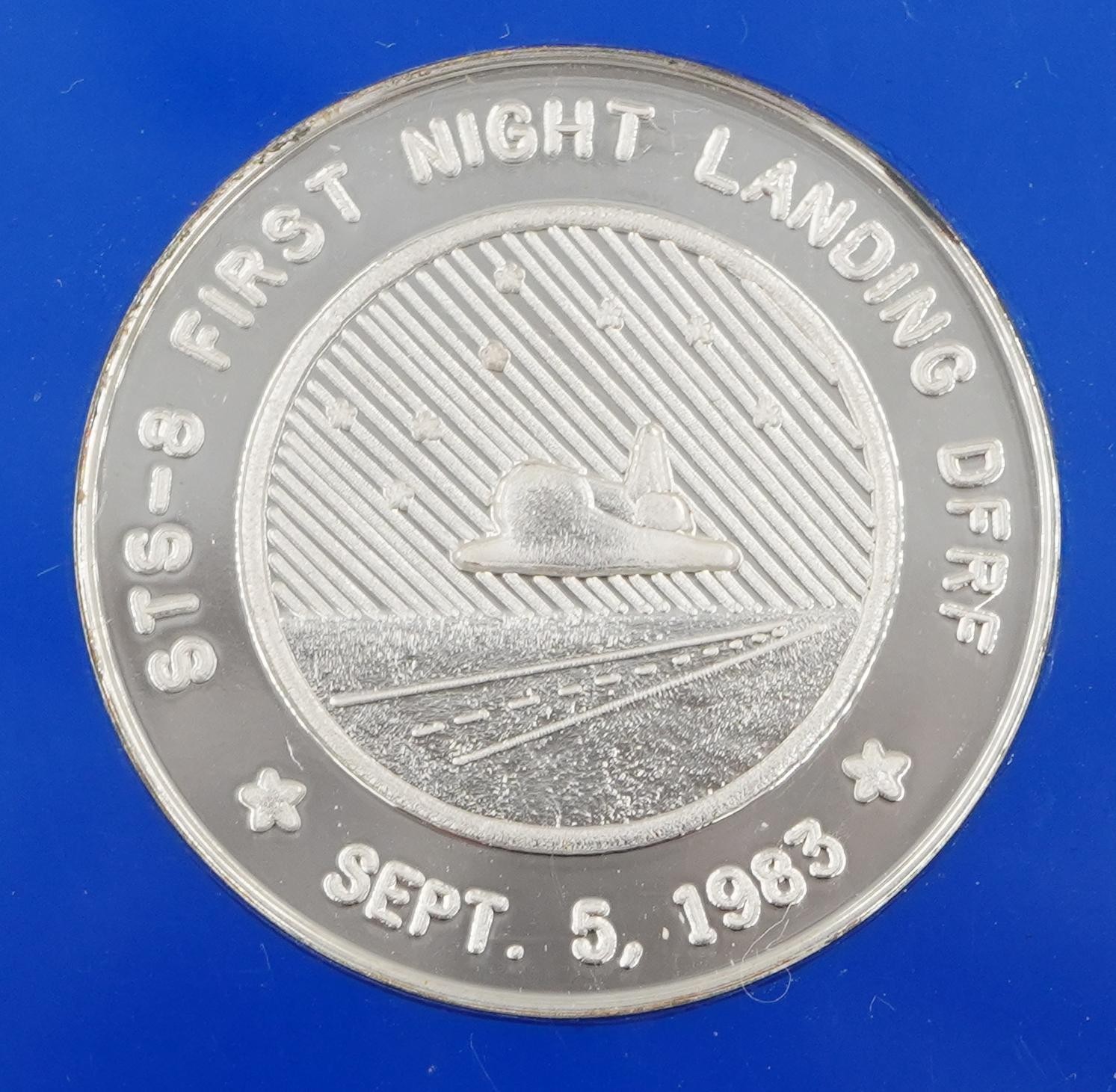 10oz Pure Silver NASA Commemorative Medallion Set Custom Shuttle Display Stand