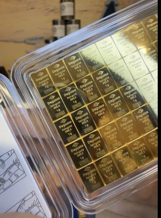 Rare 1 Gram .9999 Degussa Feingold Gold Bar No Longer Produced German Gold Bar!