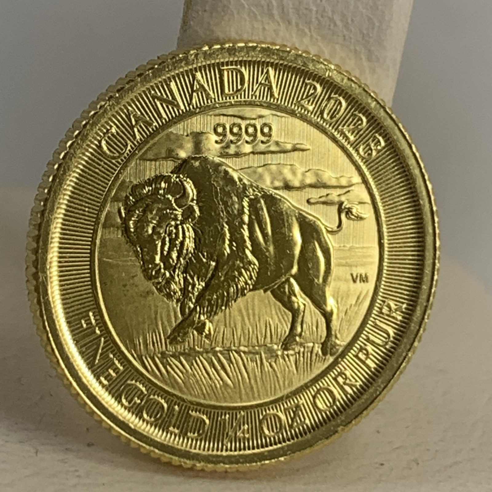1/4 Ounce Gold 99.99 Pure Canadian Bison Coin