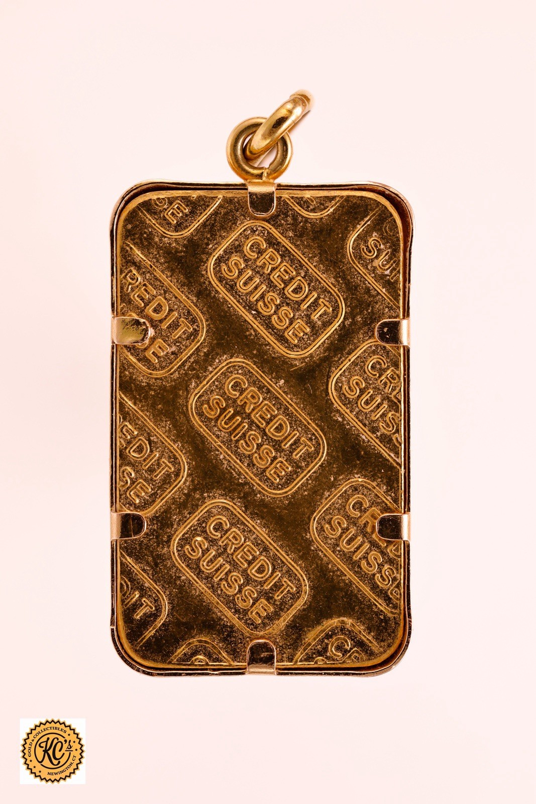 Credit Suisse 5 Gram Gold Bar & 14k Bezel (B4229)