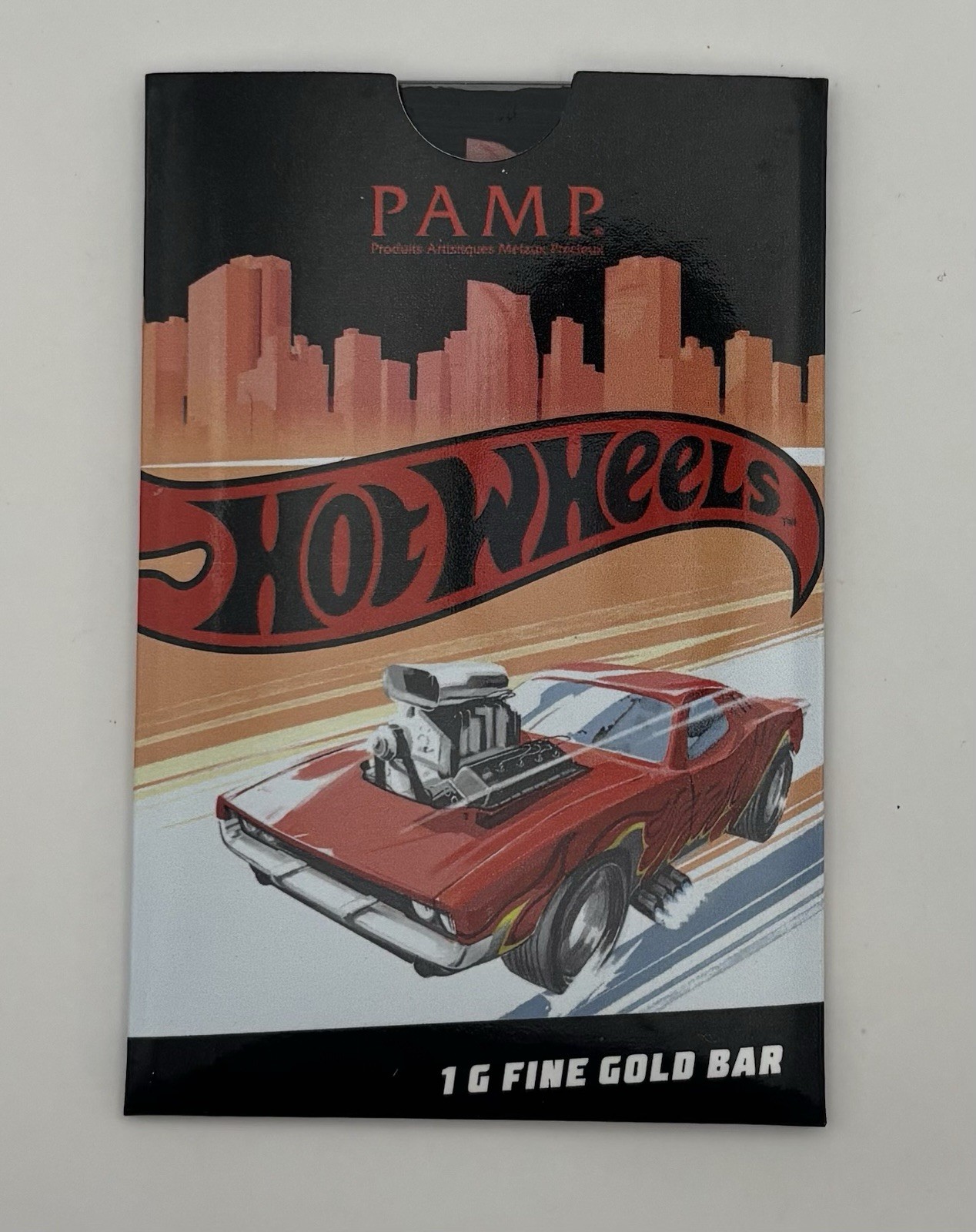 PAMP Suisse Hot Wheels Race to Win 1 Gram .9999 Fine Gold Bar – 5,000 Mintage