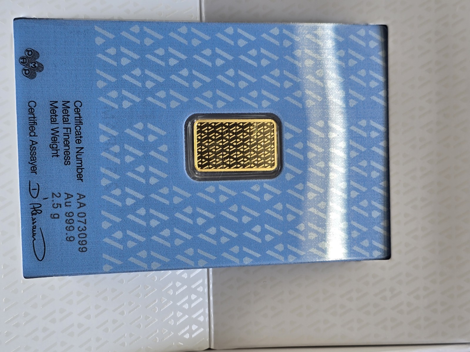 2.5 Gram .999 Fine Gold Acre Bar Assay Original, Sealed Clean
