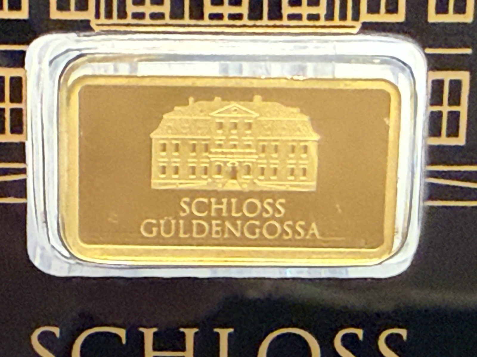 Geiger Edelmetalle Schloss Güldengossa Vintage Edition 0.5g Gold Bar 999.9