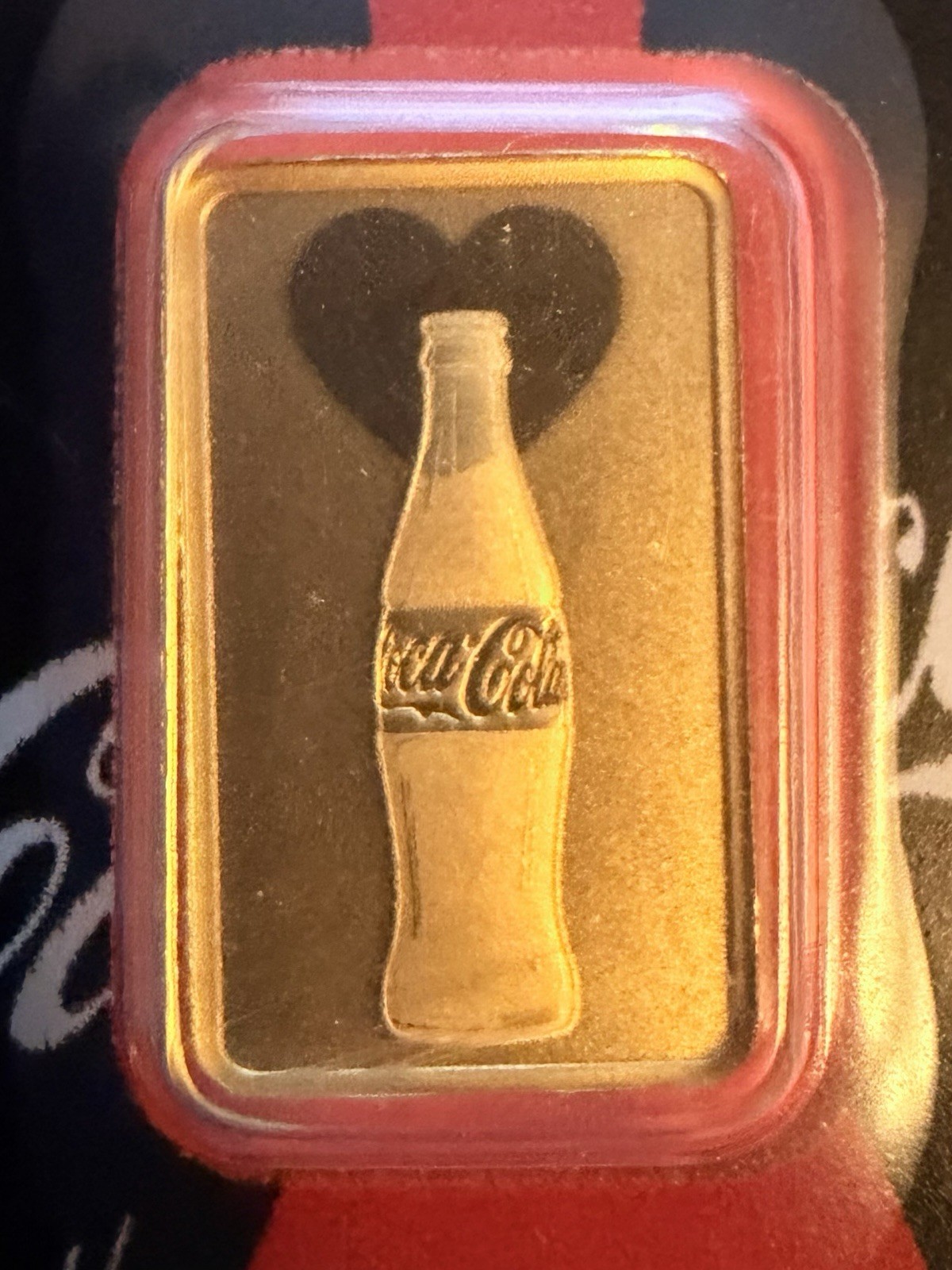 1g Gold Bar PAMP Suisse Coca-Cola Card .9999 Fine Gold Sealed Assay