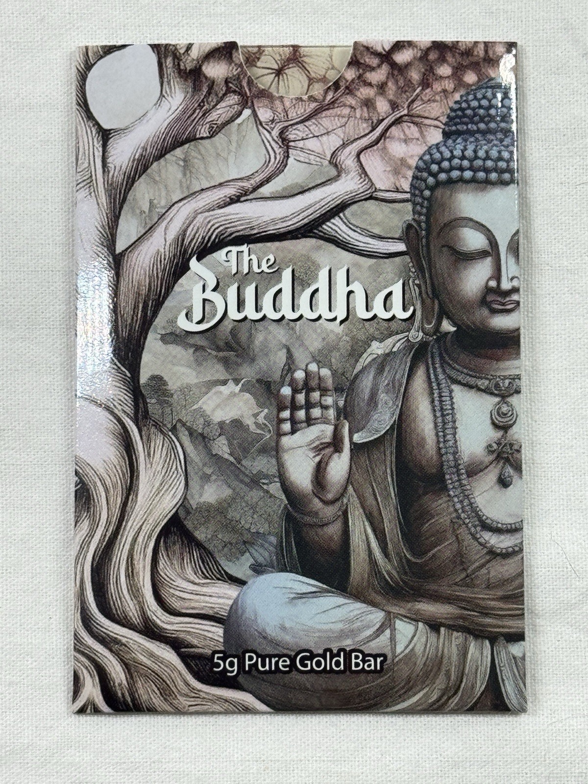 5 gram Pamp Lucky Buddha Gold Bar with Assay Sleeve – Brand New