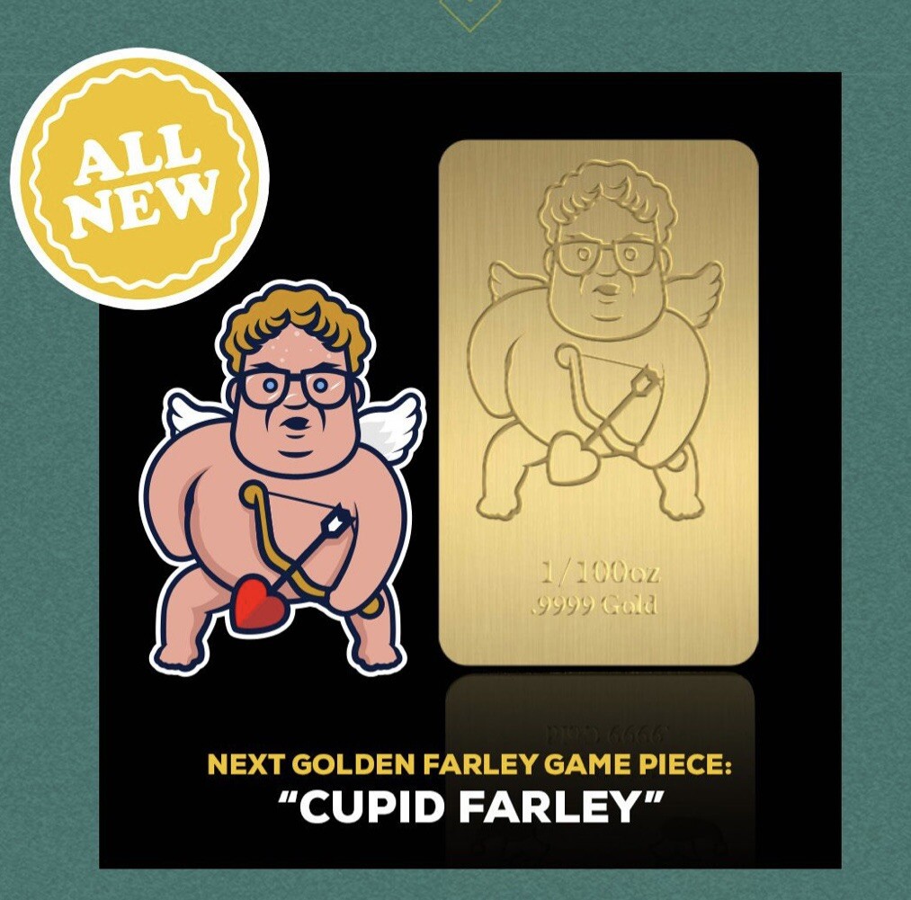 The CHIVE | FEBRUARY GOLDEN FARLEY GAME PIECE | 1/100th Oz Gold Bar | SOLD OUT