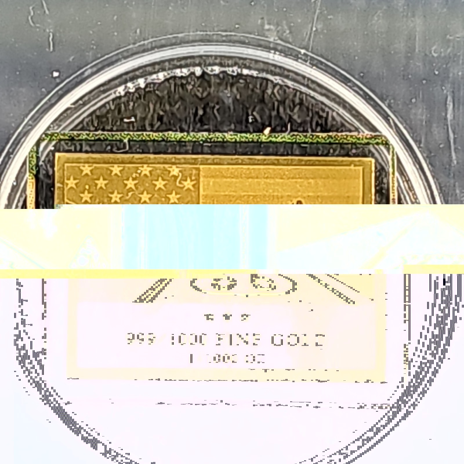 Route 66 Gold Bar 1/1000 oz Gold ICG MS 70
