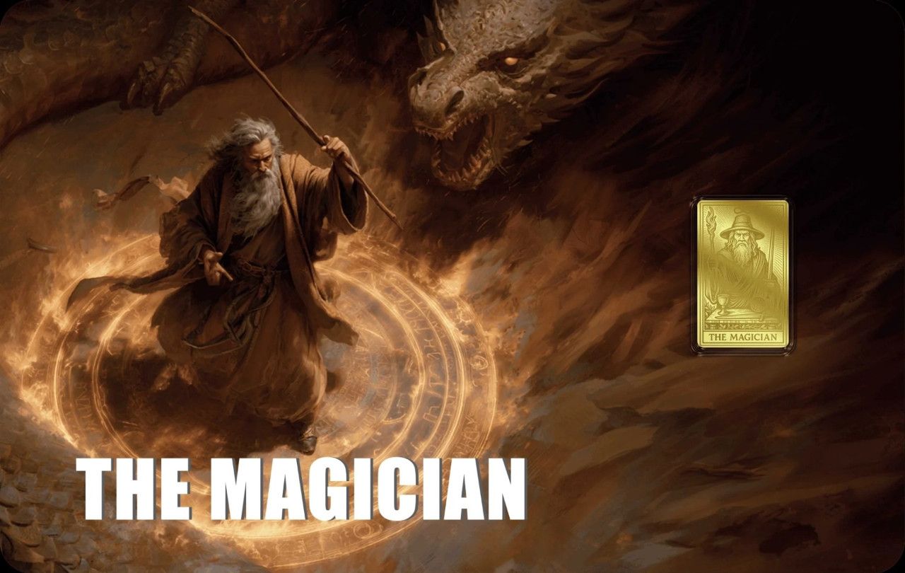 2026 Liberia The Magician 1/1000oz 9999 Gold Coin in Themed Card