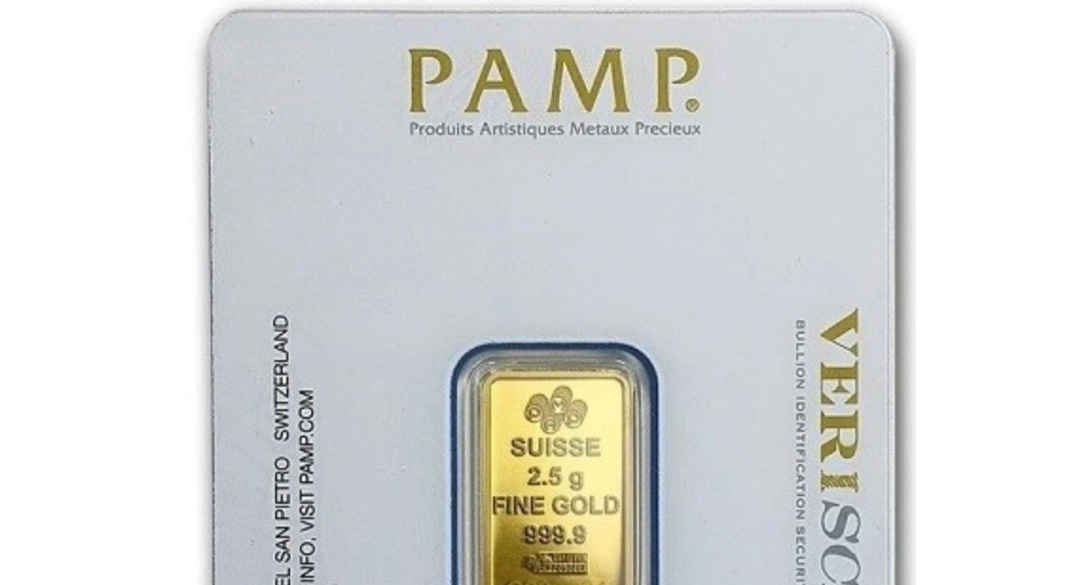 Gold PAMP Suisse Fortuna 2.5 gram .9999 Gold Bar NEW *Sealed with Assay/ 24K ORO