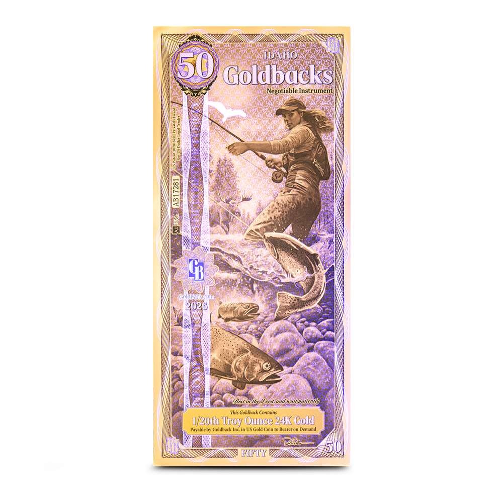 50 Idaho Goldback Gold Note (New)