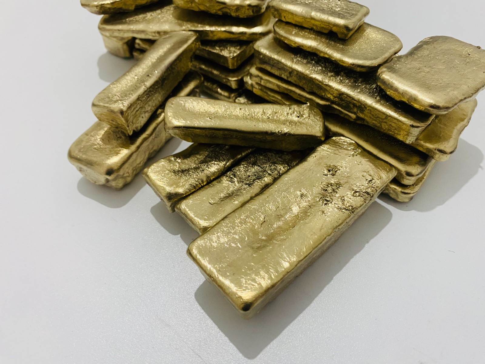 350 Grams Scrap Gold Bar For Gold Recovery Melted Different Computer Coins Pins