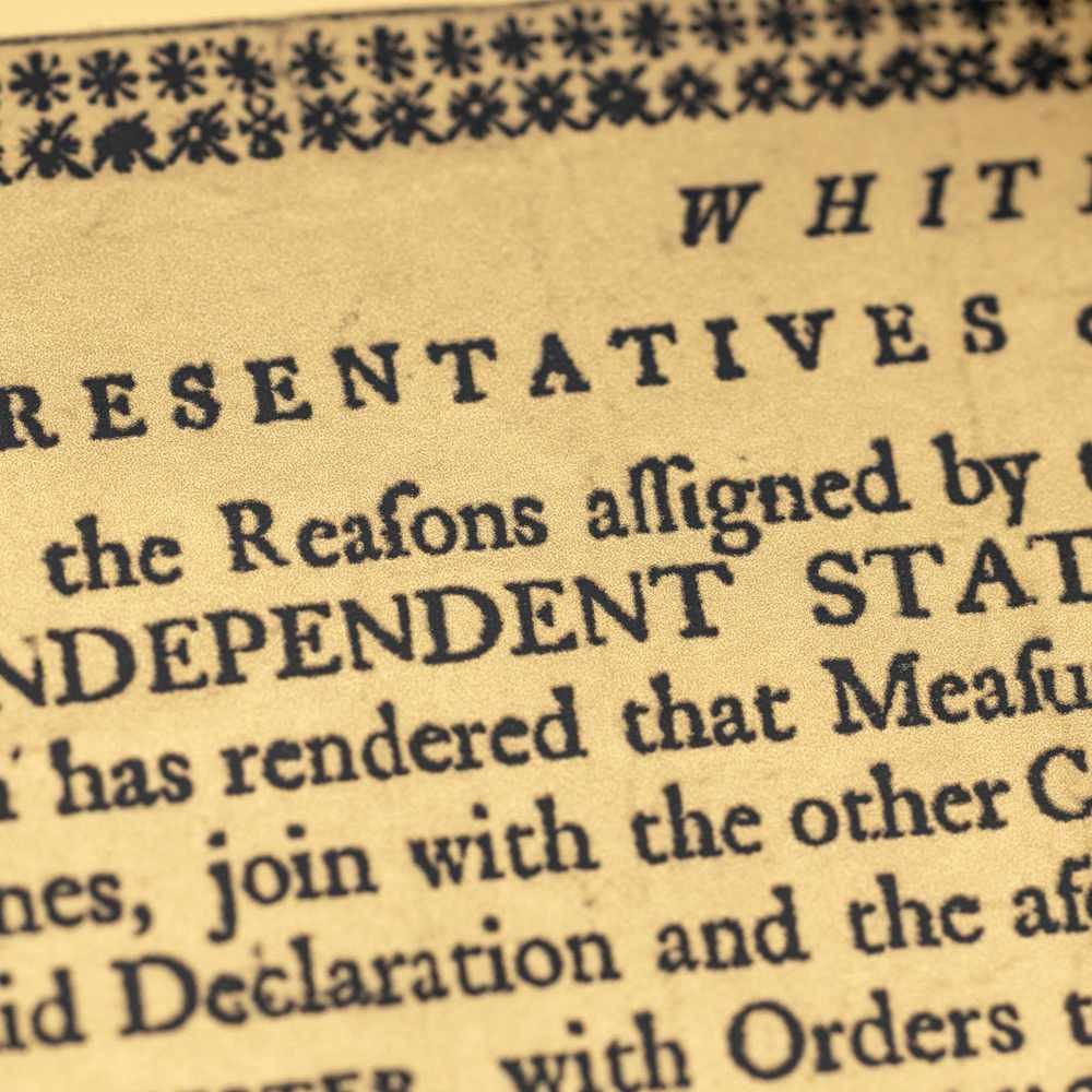 2026 300 Milligram Declaration of Independence Holt Broadside Gold Note (New)