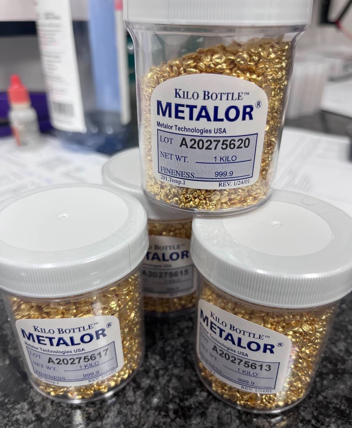 1 DWT of 24K Gold Bullion – .9999 Fine Refined Gold Shot – USA Casting Beads
