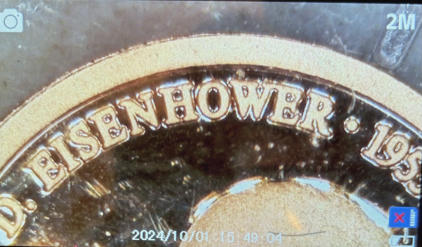 AMERICAN MINT 14k STAMPED .585 Gold 0.5 Grams Dwight Eisenhower President Series