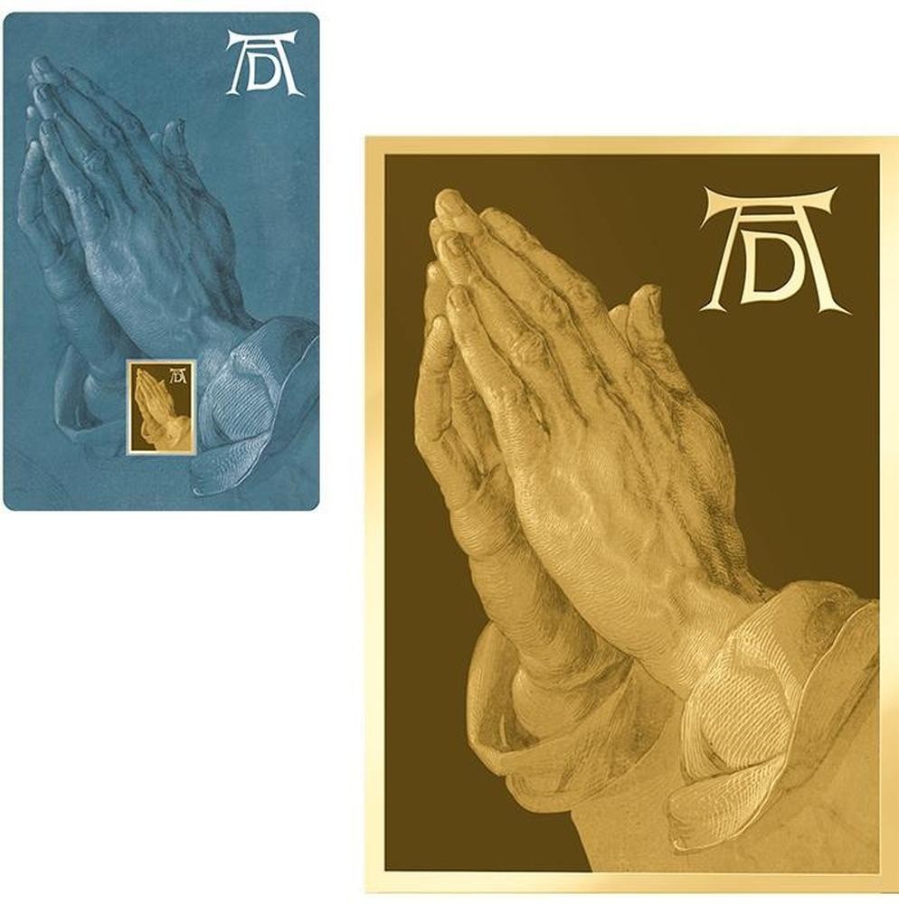 PRAYING HANDS Albrecht Durer 1/1000 Oz Gold Coin 3000 Francs