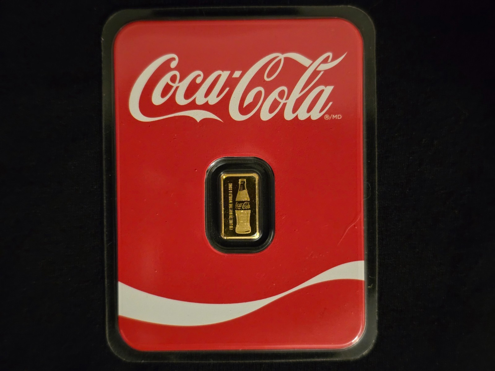 ✨ RARE Coca-Cola 1/2g Pure Gold Coin .9999 Fine Gold in Assay Card ✨