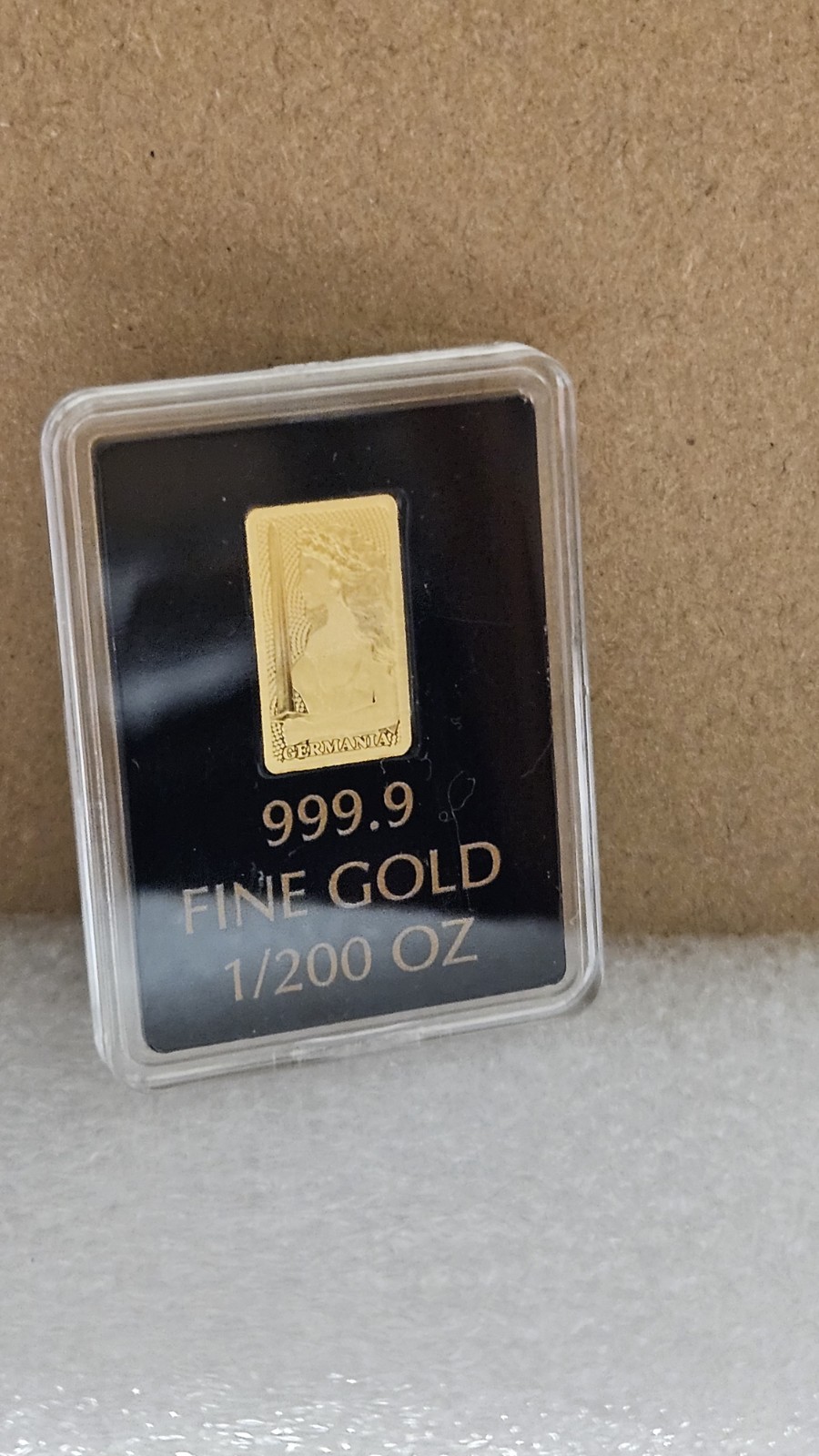 Germania Mint 1/200 oz Gold Bar .9999 Limited Edition Collectible GoldBar