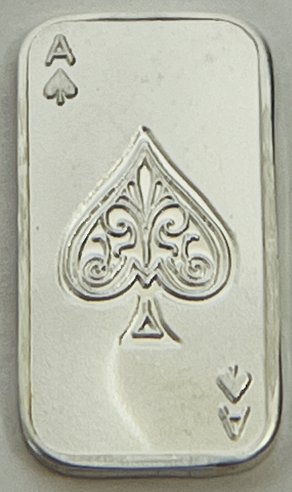Element Card & 1g Ace of Spades .999 Fine Silver Bar Holds Bars Bullion Wallet