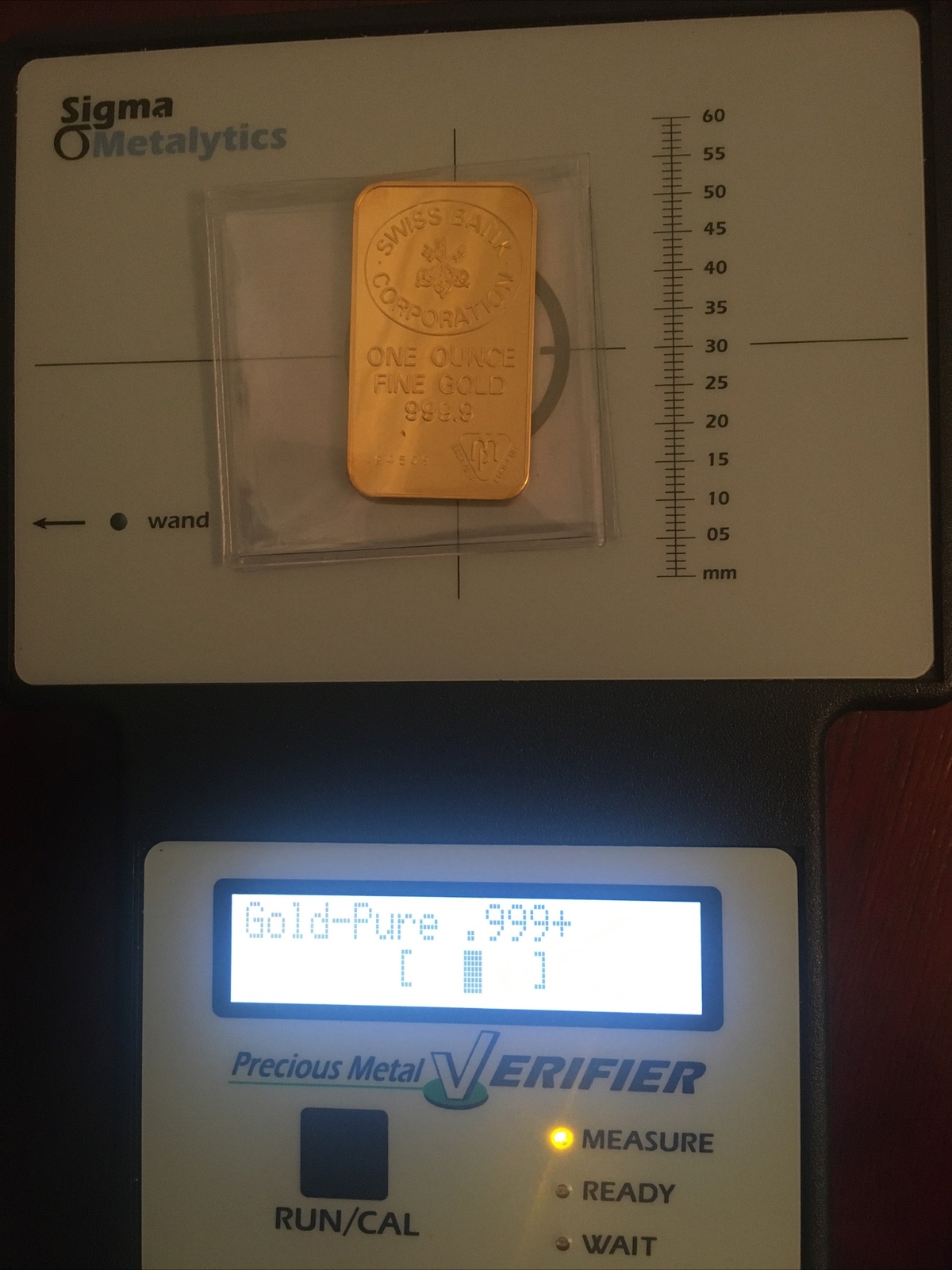 Vintage Swiss Bank Corporation 1 oz. .999 Gold Bar Nice Rare Bullion Piece