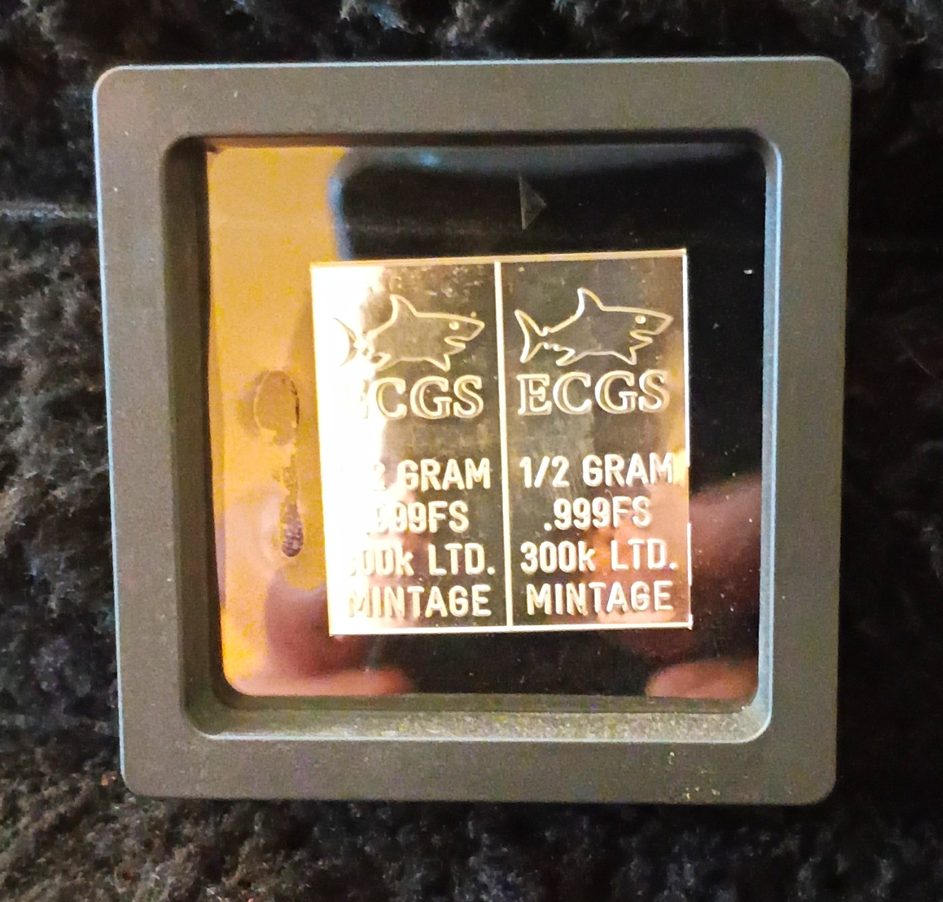 ECGS 0.999 Fine Silver Bar 1/2 Gram Each Lot of 2 (1 Gram Total)