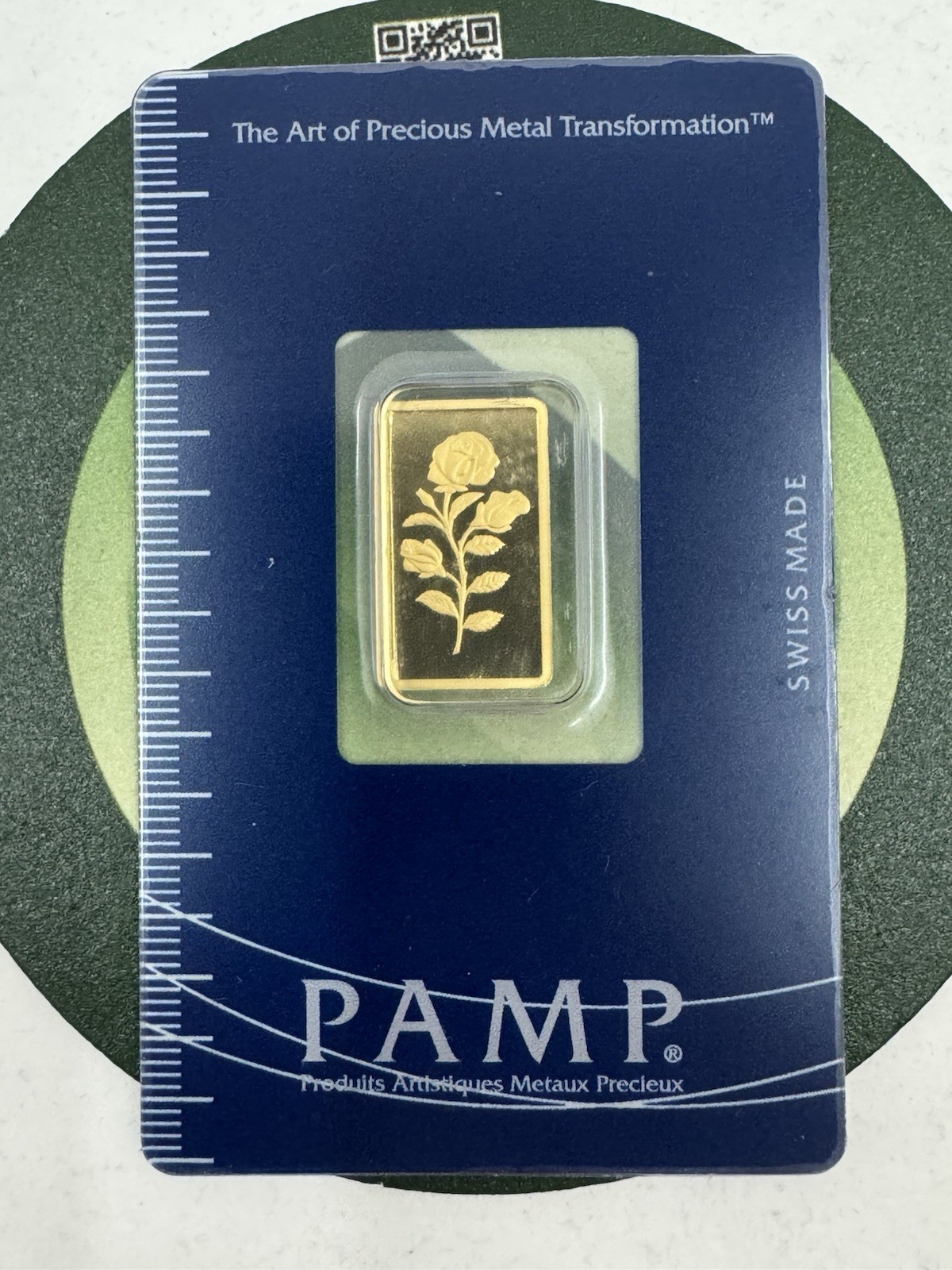 PAMP Suisse Rosa 2.5 gram .9999 Fine Gold Bar – Sealed Assay Card
