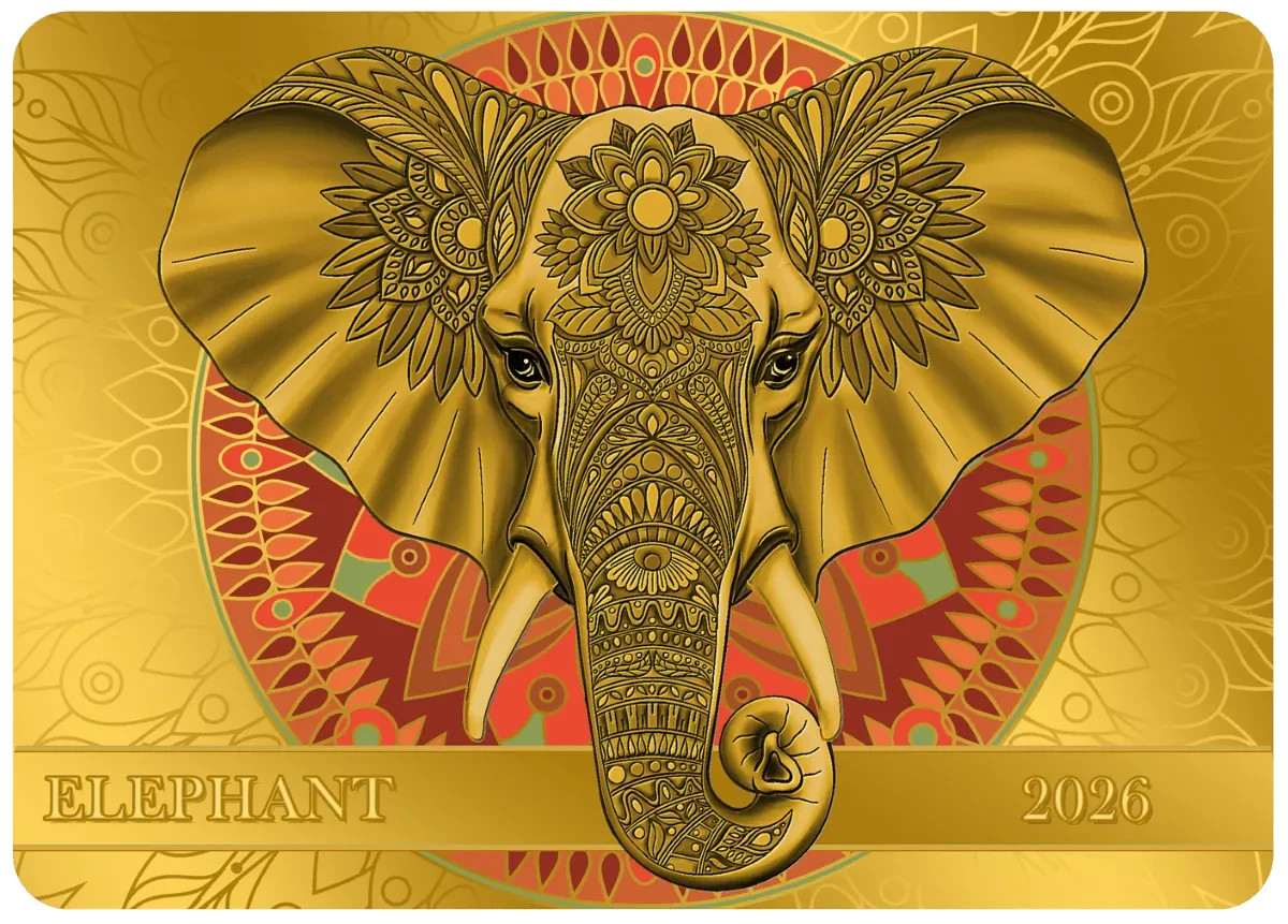2026 Samoa Spirit Animals Collection Elephant 1/200 oz Gold Proof-like Coin
