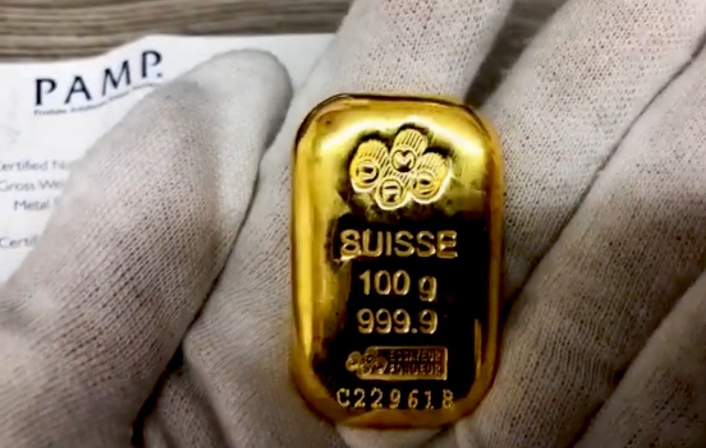 PAMP Suisse 100g Gold Bar .9999 Fine in Assay Card w/ Certificate