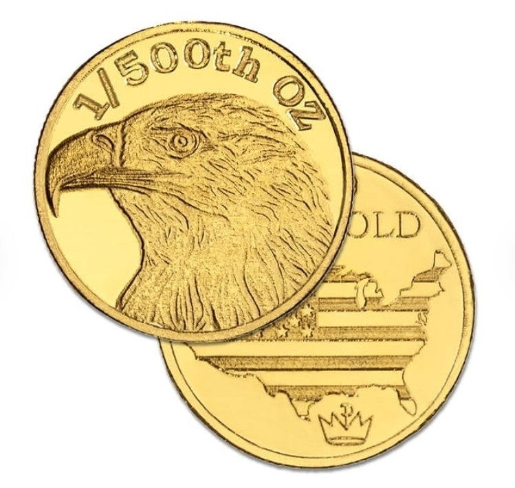1/500 Oz Gold Round – .9999 Pure, Random Design