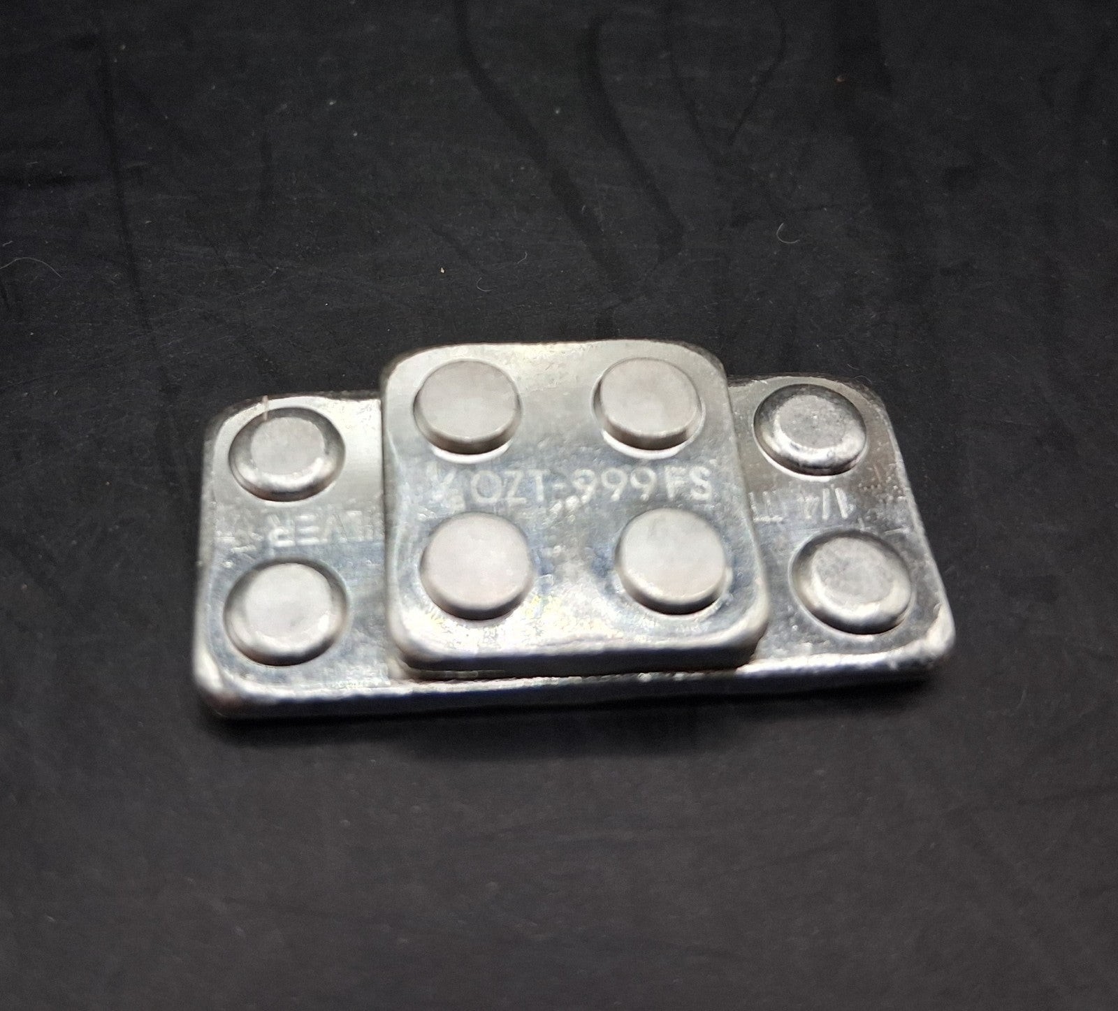 1/4 oz & 1/8 oz .999 Fine Silver Stackable Bars – Hand Poured Silver Lego Lot