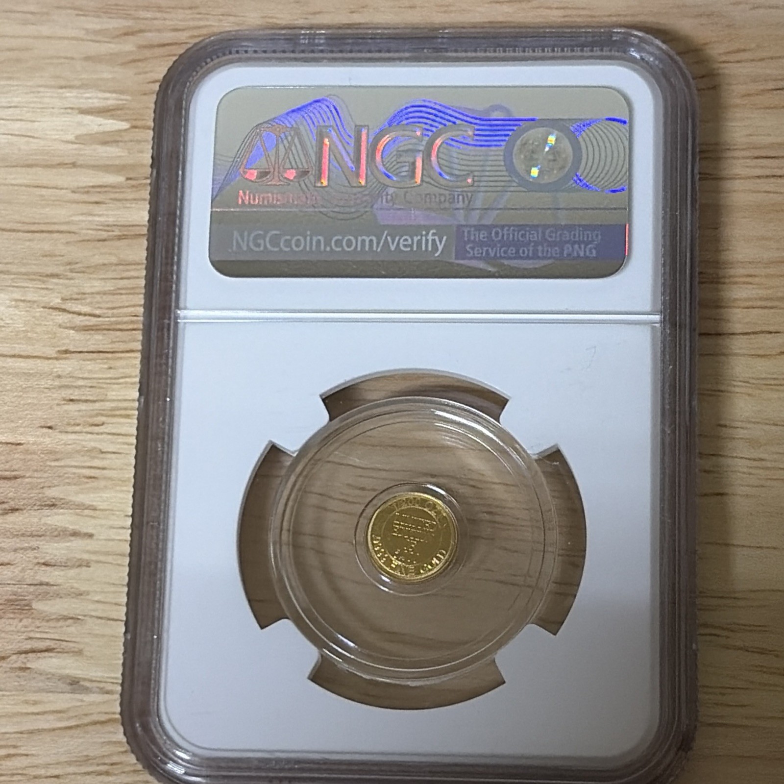 NGC MS 70 (Undated) Gold Royal Flush 1/200 oz .9999